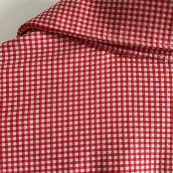Men’s Small Mizzen+Main Red and White Button Down Shirt - Picture 4 of 4